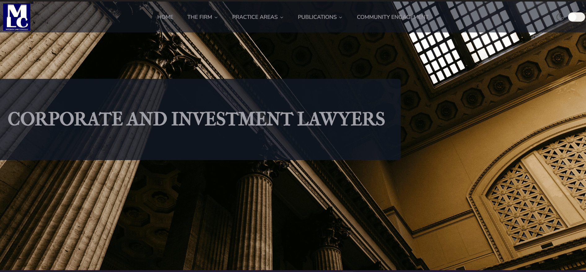 A Law Firm Website
